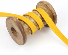 1 Meter Paspelband - Baumwolle - 1cm - Uni - Gelb