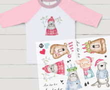 Onkel Bo's Bügelbilder - DIN A4 - Maritime Weihnachtstiere - Treeebird