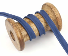 1 Meter Paspelband - Baumwolle - 1cm - Uni - Blau