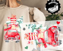 Onkel Bo's Bügelbilder - DIN A4 - Christmas Car - BIG - Weihnachten