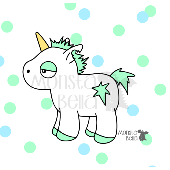 Plotterdatei - Ojos Rüpel Einhorn