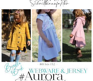 BUNDLE eBook - AURORA Webware & Jersey | Tunika | Kleid | Cardigan | Beamer & A0 inkl. Ebenen