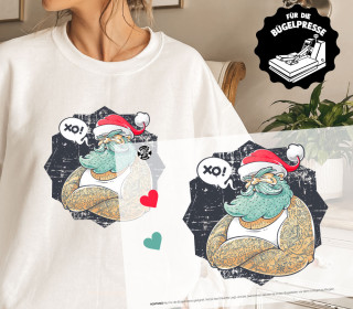 Onkel Bo's Bügelbilder - DIN A4 - Cool Santa - BIG - Weihnachten