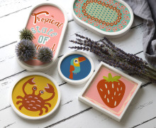 Outdoorstoff - Tropical - Inlays für Silikon - Probierset - bienvenido colorido - abby and amy