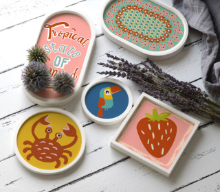 Outdoorstoff - Tropical - Inlays für Silikon - Probierset - bienvenido colorido - abby and amy
