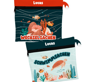 DIY-Nähset - 2 Wetbags - Softshell - Wechsel- und Schwimmsachen