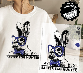 Onkel Bo's Bügelbilder - DIN A4 - EASTER EGG HUNTER - Blau