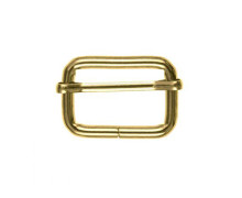 1 Metallschieber - 30mm - Leiterschnalle - Gold