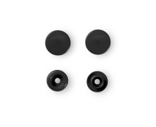 30 Nähfrei Druckknöpfe - Color Snaps - Rund - Kunststoff - 12,4mm - Prym - Schwarz