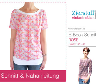 E-BOOK – Shirt “ROSE”, Gr. 158 – Damengr. 46