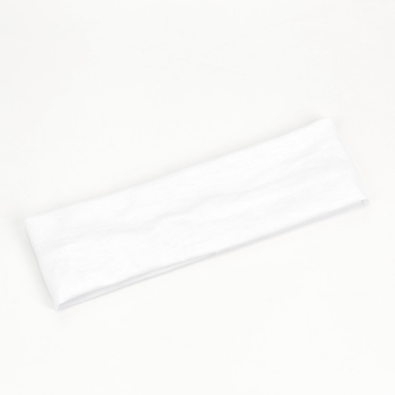 1 Stirnband - für Sport - DIY Projekte - 22cm x 6,3cm - Weiß