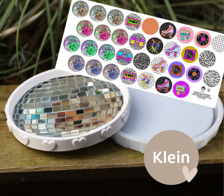 Outdoorstoff - Disco Feelings - Inlays für Silikon - Dekoteller - Tablett - Klein - Cherry Picking - abby and amy