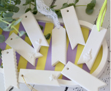 Silikon - Gießform - Geschenkanhänger - für 8 Anhänger - vielfältig nutzbar