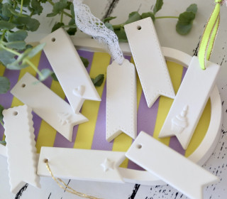 Silikon - Gießform - Geschenkanhänger - für 8 Anhänger - vielfältig nutzbar