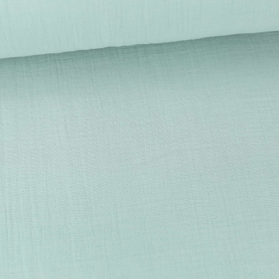 Musselin - Muslin - Double Gauze - 280cm - Extrabreit - Uni - Lichtgrün Hell - Schnuffeltuch - Windeltuch