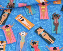 Outdoorstoff - Summer Paradise - Air Mattress - Himmelblau - abby and amy