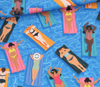 Outdoorstoff - Summer Paradise - Air Mattress - Himmelblau - abby and amy