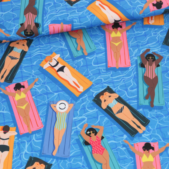 Outdoorstoff - Summer Paradise - Air Mattress - Himmelblau - abby and amy