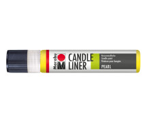 1 Kerzenmalstift - Candle-Liner - Perlmutt-Effekt - 25ml - Marabu - Gelb (Col. 019)