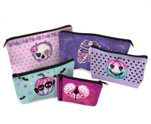 DIY-Nähset - Softshell - Fleece - 5 Wetbags - Purple Spooktober - Halloween - abby and amy