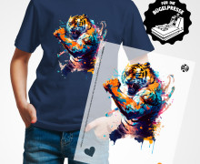 Onkel Bo's Bügelbilder - DIN A4 - Strong Tiger