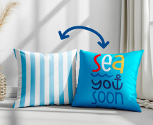Genähtes Kissen inkl. Inlet - Sea You Soon - Hamburger Liebe - Mein Hanseherz