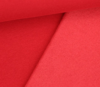 Kuschelsweat Light - Uni - Rot - Sweat Angeraut 