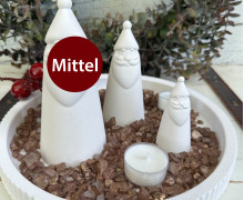 Silikon - Gießform - Weihnachtsmann - kegelförmig - schlicht - Mittel - vielfältig nutzbar