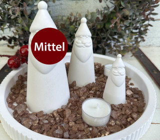 Silikon - Gießform - Weihnachtsmann - kegelförmig - schlicht - Mittel - vielfältig nutzbar