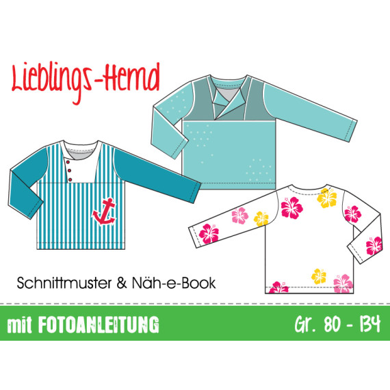Ebook - Lieblings-Hemd Gr. 80 - 134: Kinderhemd, Bluse aus Baumwolle