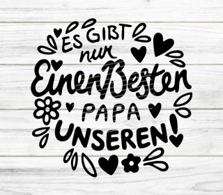 Plotterdatei Bester Papa SVG DXF