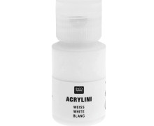 Acrylfarbe - Acrylini - 22ml - Matt - Geruchsarm - Rico Design - Weiß