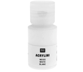 Acrylfarbe - Acrylini - 22ml - Matt - Geruchsarm - Rico Design - Weiß