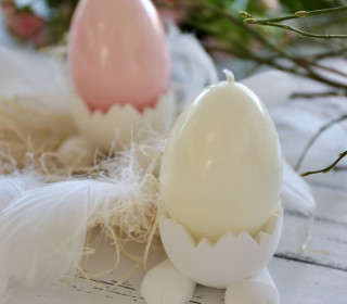 Silikon - Gießform - Eierbecher mit Hasenfüßen - Kerzenhalter  - vielfältig nutzbar