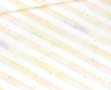 Sommersweat - Sparkle Unicorn - Schrägstreifen - Weiß - Bio Qualität - Little Love - abby and me