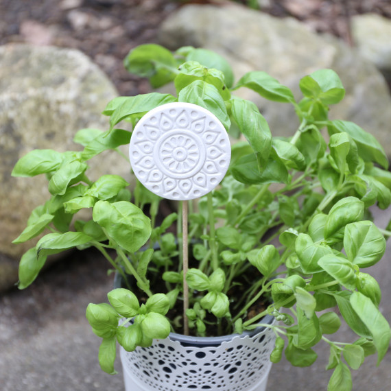 Silikon - Gießform - Blumenstecker - Anhänger - Deko - Muster - Nr. 13 - vielfältig nutzbar