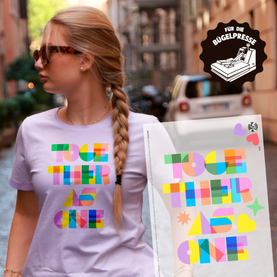 Onkel Bo's Bügelbilder - DIN A4 - Together As One - Lausemia Design Studio - BIG