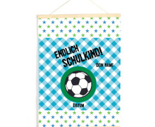 DIY-Stoffposter - Schulkind - Fussball