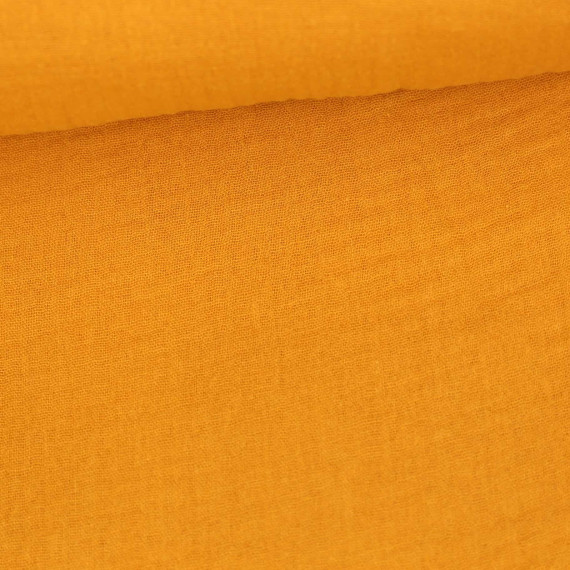 Musselin - Muslin - Double Gauze - Uni - 125g - Schnuffeltuch - Windeltuch - Senfgelb