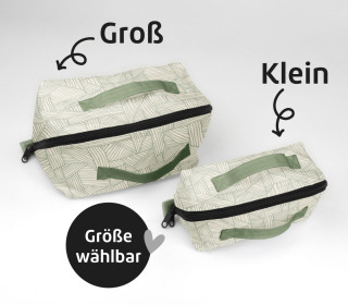 DIY-Nähset - Kosmetiktasche - Binz - Geometric Shapes - GRÖSSENAUSWAHL - abby and amy