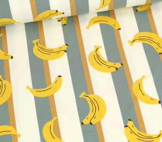 Jersey - Fruits - Bananen - Offwhite