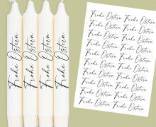 DIN A4 - Tattoofolie - Frohe Ostern - Schreibschrift - Ostern - für Kerzen / Keramik