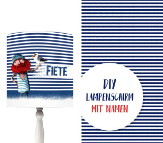 DIY Lampenschirm - Fischer Fiete - Thorsten Berger - Set - personalisierbar - zum Selbermachen