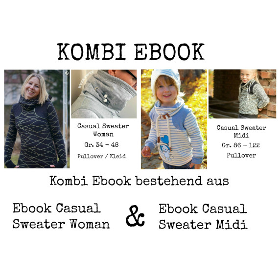 KOMBI Ebooks - "Casual Sweater" Woman & Midi