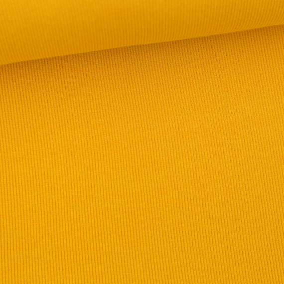 Bündchen Standard - Feine Rippen - Uni - Dunkelgelb - #416