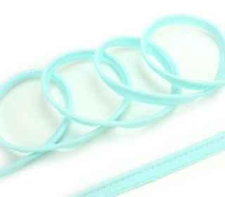 1 Meter elastisches Paspelband/Biesenband - Matt - Hellblau