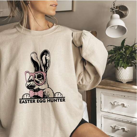 Onkel Bo's Bügelbilder - DIN A4 - EASTER EGG HUNTER - Rosa