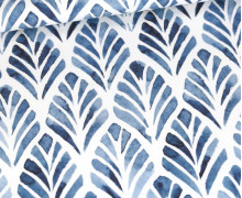 Sommersweat - Shibori Style - Blätter - Weiß - Bio Qualität - abby and me