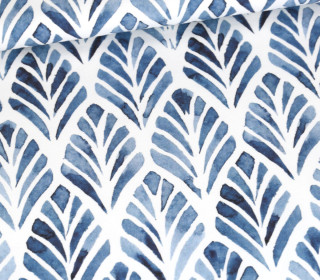 Sommersweat - Shibori Style - Blätter - Weiß - Bio Qualität - abby and me