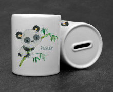 Keramik-Spardose - Panda Paisley